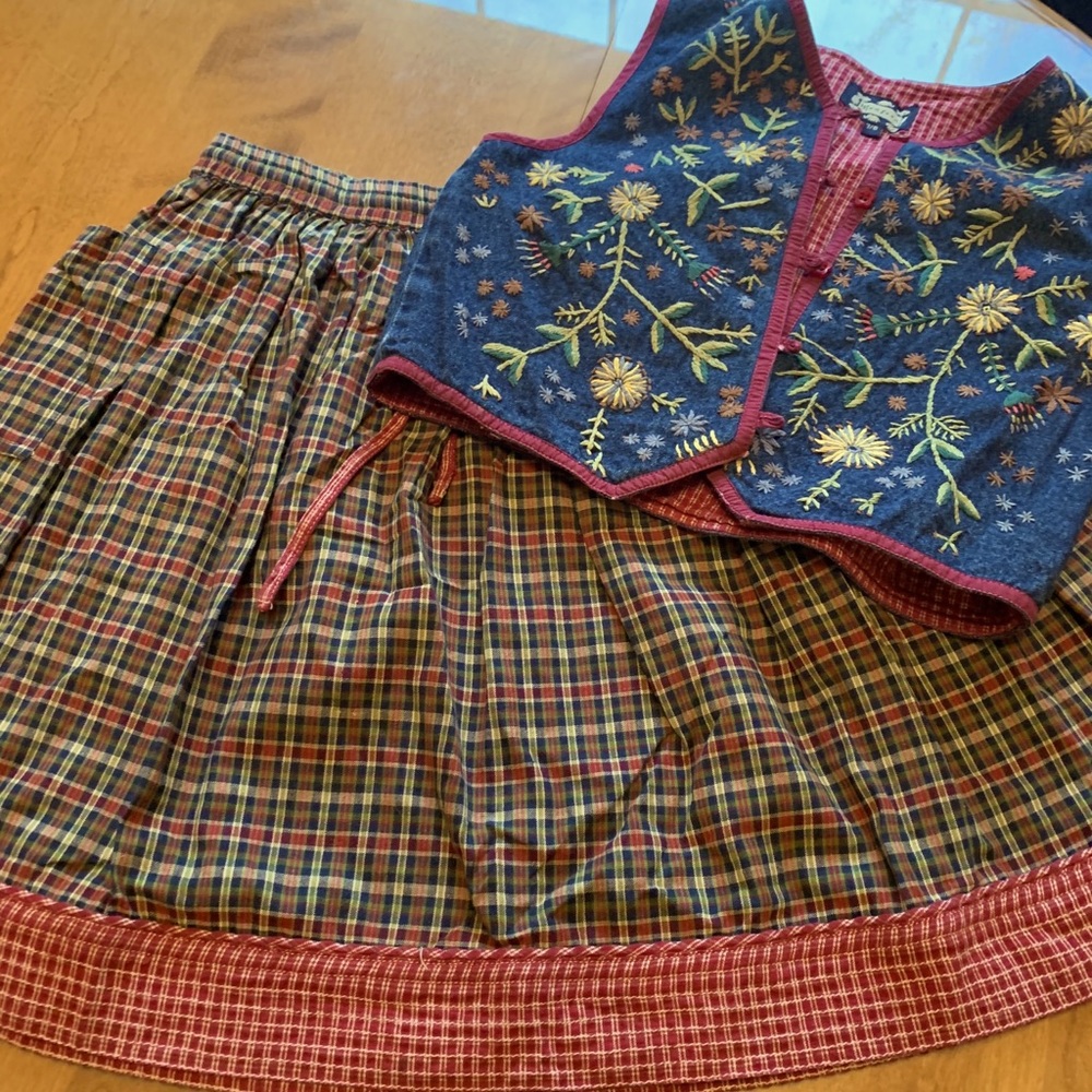 Skirt and vest